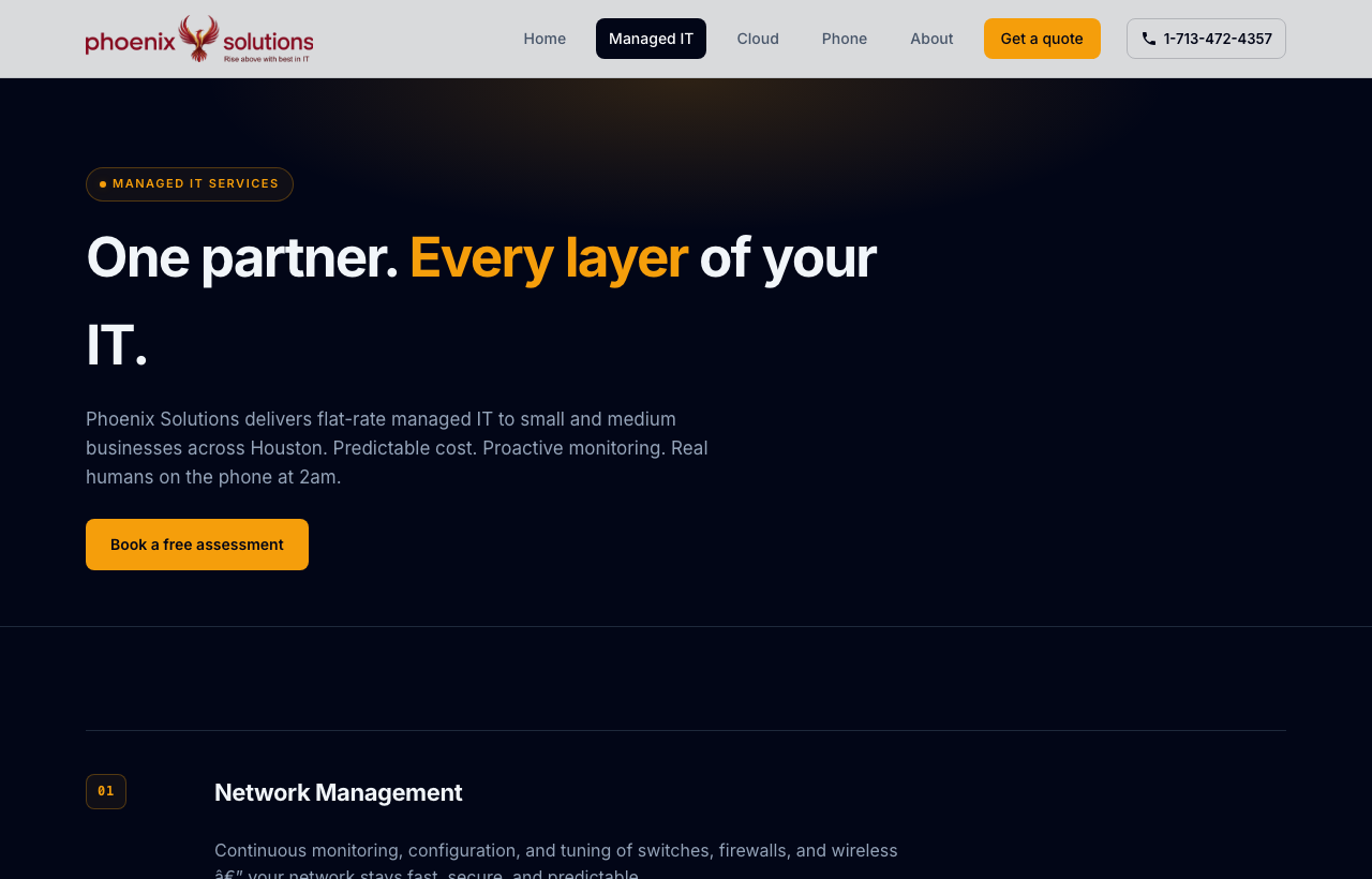 Phoenix Solutions managed IT page