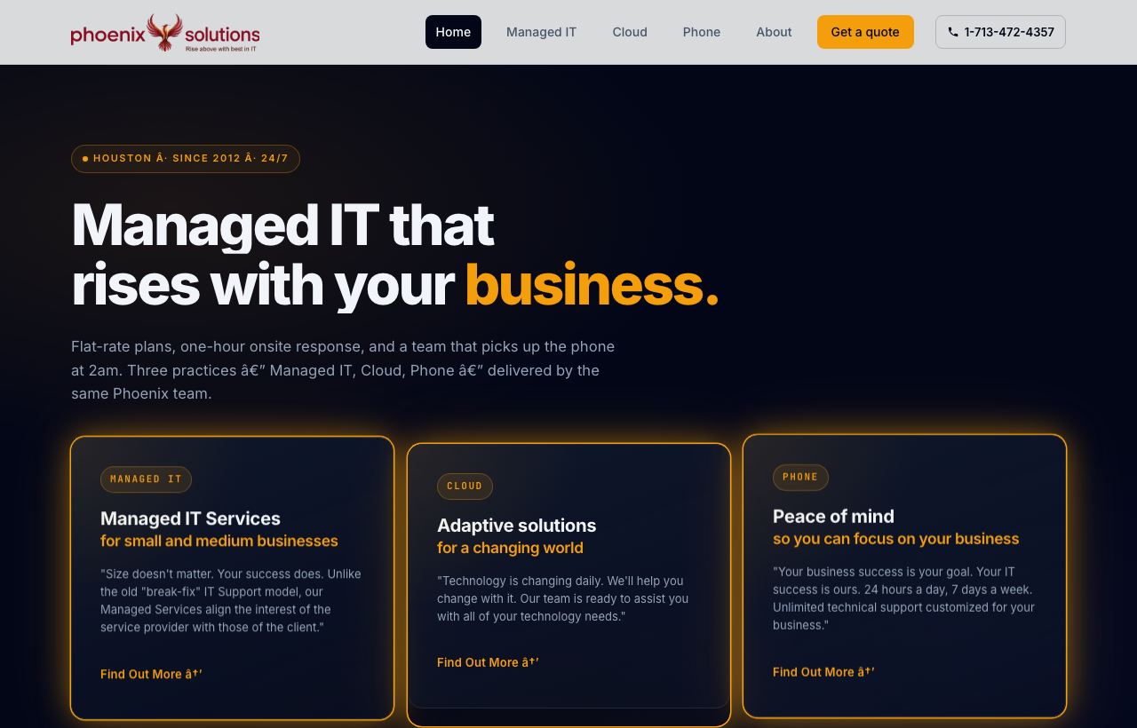 Phoenix Solutions homepage